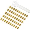 Generic Borchie per pedali per biciclette M4Thread antiruggine Grip Spikes pedali bici borchie antiscivolo per una presa sicura Ciclismo Mountain Bike Spikes
