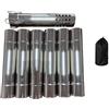Generic Tubo per stufa da campeggio in acciaio inox con fori di raffreddamento per dissipazione del calore e tenda stufa da campeggio tubo tenda camino ignifugo