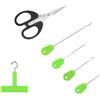 Generic Set di 6 aghi per pesca alla carpa, ami da pesca