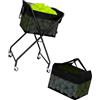 Generic Carrello da tennis con base in filo staccabile e carrello da tennis con ruote con struttura a X