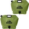 Generic Contenitore per acqua potabile da 8 litri con rubinetto pieghevole portatile per picnic a tenuta stagna campeggio contenitore d'acqua pieghevole