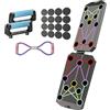 Generic Pieghevole Push Up Boards Portatile Forza Training Rack Professionale Push Up Forza Attrezzatura di Forza Durevole Pieghevole Pushup Board
