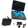 Generic Monitor luminoso per pesca subacquea con 8 LED di illuminazione e batteria ricaricabile da 5000 mAh per uso tutto il giorno, visualizzatore di pesci compatto