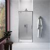 Parama Nicchia slim a battente 90cm profili cromati vetro 6mm trasparente anticalcare h190 | Lerici