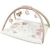 Nattou Coperta per Gattonare con Giochi a Sospensione e Varie Attività, Circa 70x80 cm, Rettangolare, 100% Poliestere, FanFan, Beige