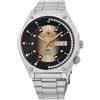 Orient Revival Neo 70s - Orologio Da Uomo Automatico a Carica Manuale Impermeabile Bracciale e Cassa In Acciaio Metallizzato Quadrante Bianco - RA-AA0B01G39B RA-AA0B01G
