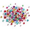Glamoreal 100 Pezzi Ciondoli per Unghie a Stella di Cristallo, Colori Misti, Stelle 3D, Strass, Retro Piatto, Pietre per Unghie a Stella e Ciondoli per Accessori per Unghie in Acrilico Fai-da-te