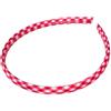 Glitz4Girlz Fascia per capelli in plastica a quadretti rossi da 1 cm, per la scuola, senza denti, per ragazze Glitz4Girlz