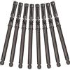 munloo 8 Pezzi Reggimensola a Scomparsa, Staffe per Mensole Pesanti, Heavy Duty Staffa a Parete Invisibile, Decorazione Murale, Fai Da Te (12x120mm)