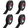 qipuneky 4PCS per Cablaggio Auto Nastro Multiuso Autoadesivo Autoadesivo Multiuso Nastro Isolante Elettrico per Veicoli e Cavi (nero)