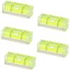 YUMILI 5 Pezzi Mini Livella a Bolla, Bolla Livella Piccola, 15 x 15 x 40 mm Livella Tascabile di Precisione, Piccole Livelle a Bolla per Teste di Telecamere, Strumenti di Precisione, Campeggio