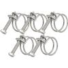 SEIWEI Fascette stringitubo da 28-32 mm, a doppio filo, in acciaio inox | Fascette stringitubo in acciaio inox 201, regolabili per tubi dell'acqua, auto, giardino, piscina
