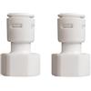 SEIWEI 2 connettori dritti Quick Union - 1/2 pollici a 3/8 di pollice Quick Connect tubo raccordi accessori di ricambio per filtro dell'acqua