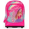 Giochi Preziosi Barbie - Trolley 2 Ruote Tasca Frontale E Interna,Maniglia In Tessuto E Telescopica,Ruote Carrello Rinforzate E Copriruote Sagomate Dim 34X47X23 capacità Lt 36