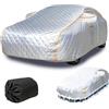 LPLILIZHONG Telo Antigrandine per Auto per Fiat 500X 334 2014-2026,Telo Copriauto Antigrandine Impermeabile Felpato Invernale Imbottita Protezione Completa Copertura Auto Esterno fd4tf