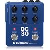 TC Electronic DC30 PREAMP Pedale per chitarra | Preamp per chitarra a canale doppio con controlli indipendenti per i canali, boost pre/post e uscite dedicate per DI e cuffie.