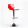 Superstool San José Design Sgabello moderno da bar e cucina in acciaio cromato - rosso