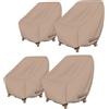 ULTCOVER Copertura impermeabile per sedia da patio, per esterni, per sedie da giardino, per sedie singole, fino a 71 x 76 x 81 cm (larghezza x profondità x altezza)