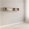 Dmora Mensola Kikachi 151x20x32h cm Marrone Rovere 2 Ripiani, Portata Ripiani 5