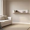 Dmora Mensola Kikike 120x20x22h cm Bianco Anticato un Ripiano, Portata Ripiani 5