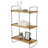 Dmora - Mensola Alterf, Scaffale, Ripiano a muro, Scaffalatura multiuso, 40x20h66 cm, Quercia