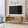 Dmora - Mobile porta TV Nunk, Credenza da soggiorno, Armadio basso per TV, Base parete attrezzata, 110x40h44 cm, Quercia