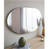 Dmora - Specchio Pelagus, Specchiera, Articolo d'arredo a muro, Decorazione con specchio, 52x2h89 cm, Nero