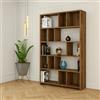 Dmora - Libreria Jacoba, Scaffale da ufficio, Mobile portalibri, Biblioteca, 90x20 h180 cm, Noce