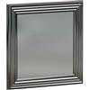 Dmora - Specchio Helion, Specchiera, Articolo d'arredo a muro, Decorazione con specchio, 40x3h40 cm, Argento