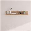 Dmora Mensola Kikiya 138x20x24h cm Marrone Rovere Nodi un Ripiano, Portata Ripiani 5