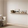 Dmora Mensola Kikesu 138x20x24h cm Beige un Ripiano, Portata Ripiani 5