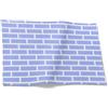 CEVAN Lino Sottopiatto Natalizio Tovaglietta Natalizia Motivi Geometrici Set di 1, Vintage Tovagliette Lavabili Rettangolari Azzurro Chiaro 32x42cm