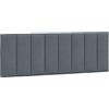vidaXL Cuscino Testiera Hanko Grigio Scuro 140 cm in Velluto