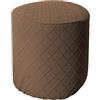 uyeoco Elasticizzato Copri Pouf Rotondo - 50x50/45x45/40x40/60x60 Velluto/Jacquard Copri Ottomano Cover -Lavabile Copertura Dell'Ottomano -Tondo Fodere Coprisgabello Poggiapiedi(Color 17,D40xH40cm)