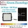 V-tac SOL- 10 = 80 Watt Proiettore SOLARE LED potenza chip LED 10W 800 Lumen completo di pannello solare tonalità di luce K4000 bianco naturale