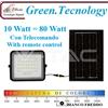 V-tac SOL- 10 = 80 Watt Proiettore SOLARE LED potenza chip LED 10W 800 Lumen completo di pannello solare tonalità di luce K6500 bianco freddo