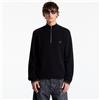 FRED PERRY aglione FRED PERRY Waffle Stitch Half Zip Juper Black