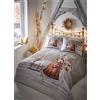 Portfolio Home Twilight Santa Set Copripiumino e Federa a Tema Natalizio, Blu, Blue, Doppio