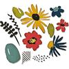 Sizzix Thinlits Die Set 11PK Modern Floristry di Tim Holtz | 665853 |Capitolo 2 2022, Multicolor, One Size