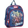mybagstory - Zaino Avengers unisex blu 30 cm | Ideale per la scuola, l'asilo e la scuola primaria, con spalline regolabili.