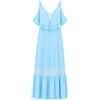 Twinset Actitude Abito Donna con Balza, Celeste