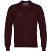 Cashmere Company Cashmere e Company maglia uomo taglio polo, Bordeaux