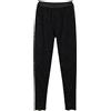 Twinset Milano Legging Donna in pizzo macramè, Nero