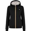 K-Way Felpa Donna Deva Light Spacer Fur reversibile / Nero-Grigio, Nero/Grigio