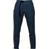 White Sand Pantalone Donna con impunture verticali, Blu Navy