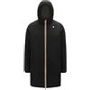 K-Way Giacca Uomo Jacob ST Warm Double reversibile / Nero-Army, Nero-Militare