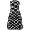 Allure Evening Abito Donna tubino con strass / Nero, Nero