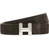 Hogan Cintura Donna in pelle scamosciata, Marrone
