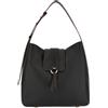 Hogan Borsa Donna Hobo in pelle martellata, Nero