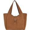 Hogan Borsa Donna Shopping in pelle scamosciata / Beige, Beige